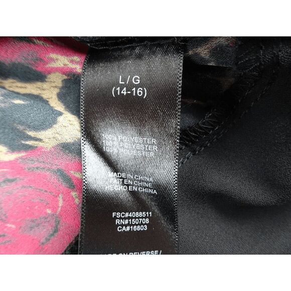 Signature Collection Women Roses Blouse Size L - Picture 6 of 10